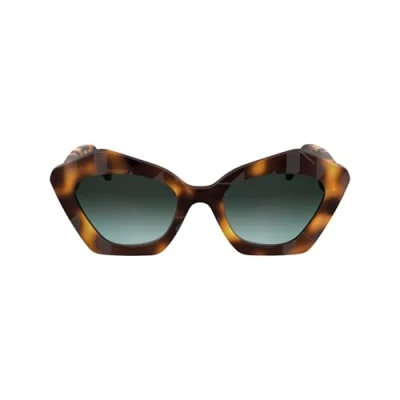 Abbildung von Karl Lagerfeld Damen KL6199S 242 Gläser SONNENBRILLEN Acetat Havanna Quadratisch Normal