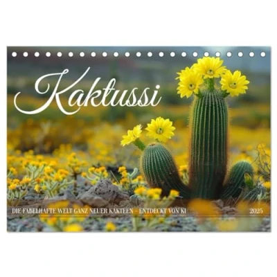 Abbildung von Kaktussi (Tischkalender 2025 DIN A5 quer), CALVENDO Monatskalender