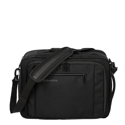 Abbildung von Travelite Crosslite Bordtasche und Rucksack Schwarz mit Rollen