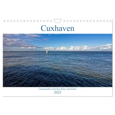 Abbildung von Cuxhaven, Landschaften zwischen Küste und Heide (Wandkalender 2025 DIN A4 quer), CALVENDO Monatskalender