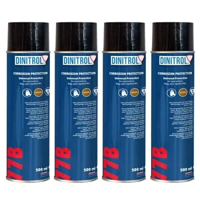 Abbildung von Dinitrol 77B Hohlraumwachs (hellbraun) 500 ml x 4