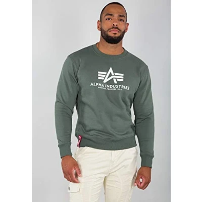 Abbildung von Alpha Industries Basic Sweater Sweatshirt für Herren Dark Petrol