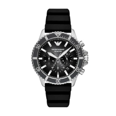 Abbildung von Emporio Armani Chronograph, Herren, Größe: One Size, Black