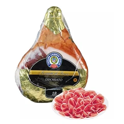 Abbildung von PROSCIUTTO DI PARMA g.U. Ganz ohne Knochen vakuumverpackt Gewicht ca. 9 kg.