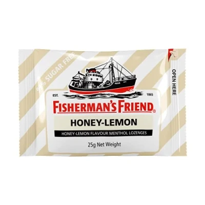 Abbildung von Fishermans Friend Zuckerfreie Honig und Zitronen Lutschtabletten 25 g x 12