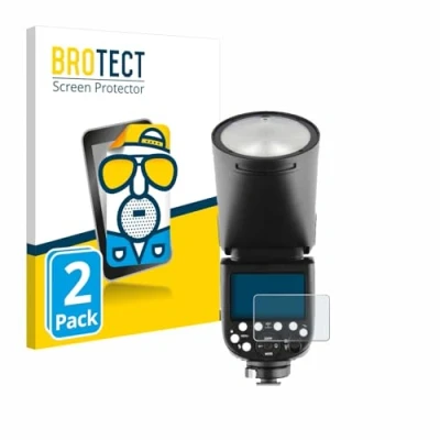 Abbildung von BROTECT Entspiegelungs Schutzfolie für Godox V1 (2 Stück) Matte Displayschutz Folie, Anti Reflex, Fingerprint