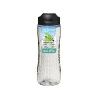 Abbildung von Sistema Hydrate Tritan Active Sports Wasserflasche 800 ml auslaufsichere BPA frei schwarz