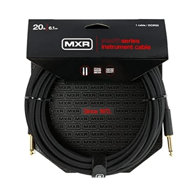 Abbildung von JIM DUNLOP MXR Stealth Series Instrumentenkabel, 20 Fuß 6,1 m, 1/4 Zoll Geradeanschluss (DCIR20)
