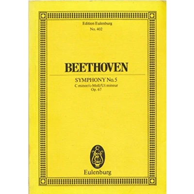 Abbildung von Sinfonie Nr. 5 c Moll: op. 67. Orchester. Studienpartitur. (Eulenburg Studienpartituren)