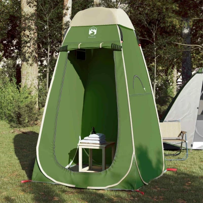 Abbildung von vidaXL Sichtschutzzelt, Umkleidezelt mit Pop Up Design, Duschzelt Abnehmbares Überzelt Faltbar, Toilettenzelt Campingzelt, Grün 190T Polyester