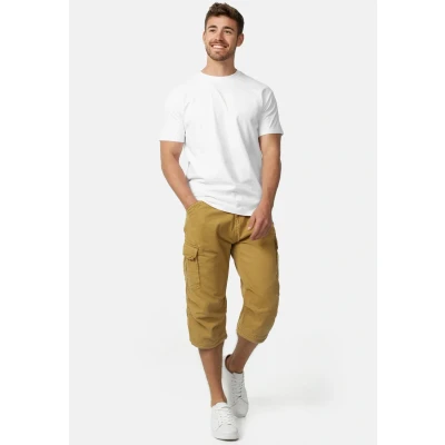 Abbildung von Indicode Jeans MIT GÜRTEL Nicolas Shorts, Herren, Größe: Small, Amber
