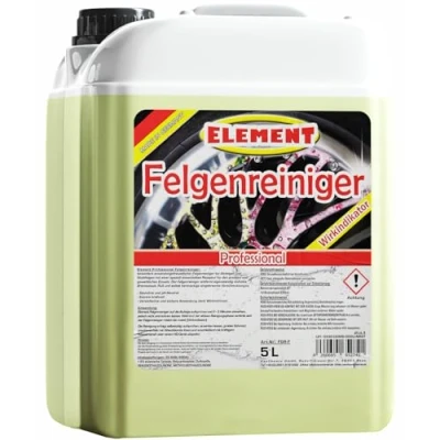 Abbildung von Element Felgenreiniger zur Felgenpflege Professioneller effiziente &amp; säurefreie Reinigung für Leichtmetall Stahlfelgen Wirkindikator pH neutral und säurefrei 5 Liter