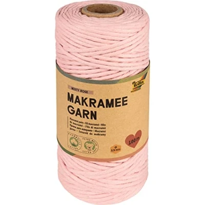 Abbildung von folia Makramee Garn rosa
