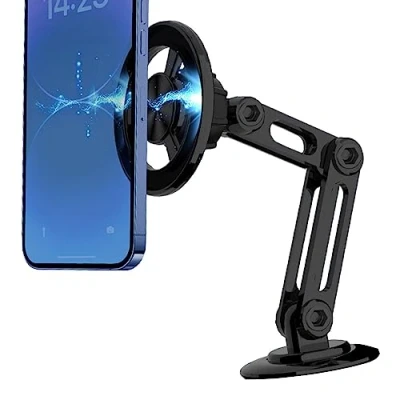 Abbildung von itrimaka Armaturenbrett Autotelefonhalter Kfz Halterung, 360 Grad Halterung für Armaturenbrett, Windschutzscheibe, Handy Stick auf magnetischer Autozubehör