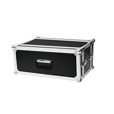 Abbildung von Roadinger Effektrack CO DD, 4HE, 24cm tief, schwarz für 483 mm Steuer und Effektgeräte (19“) 2 abnehmbare Deckel Eingebaute Rackschienen 4 Schnappschlösser stahlverstärkte Gummifüße