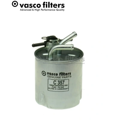 Abbildung von DAVID VASCO C357 Kraftstofffilter Leitungsfilter, ohne Wassersensor, mit Filterheizung 10mm 6mm NISSAN: NP300 Navara Pritsche / Fahrgestell