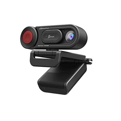 Abbildung von j5create 1080P Dual Mode Webcam&amp;Dokumentenkamera mit automatischem&amp;manuellem Fokus, magnetische Sichtschutzabdeckung für PC/Laptopsfür Live Streaming/Videoanrufe/Online Meetings/Online Kurse (JVU250)