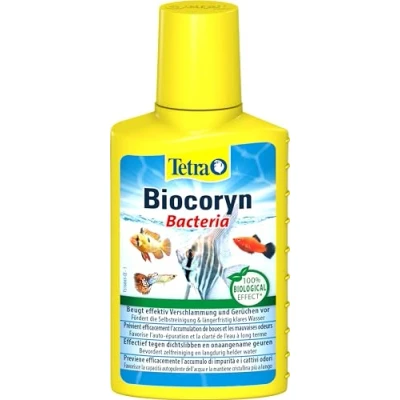 Abbildung von Tetra Biocoryn Wasseraufbereitungsmittel zum biologischen Abbau von Schadstoffen, beugt Verschlammung &amp; Gerüchen im Aquarium vor, 100 ml