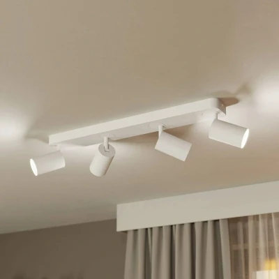 Abbildung von Eglo 900339 Spotleuchte TELIMBELA Z GU10 weiß 4X4,9W L:58cm B:8cm H:9.7cm dimmbar mit Connect Funktion