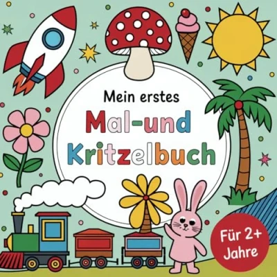 Abbildung von Mein erstes Mal und Kritzelbuch für Kinder ab 2+ Jahren mit 52 faszinierenden Ausmalbildern