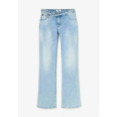 Abbildung von Le Temps Des Cerises WIDE LEG Longueur Flared Jeans, Damen, Größe: 26, Bleu
