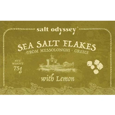 Abbildung von Salt Odyssey Meersalzflocken mit Zitrone 75 g, 2er Pack