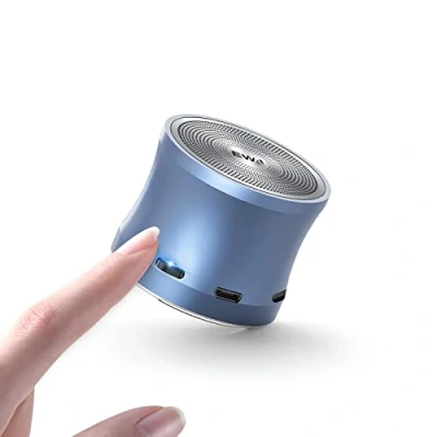 Abbildung von EWA A109mini Kleiner Tragbarer Bluetooth Lautsprecher, Leistungsstarker Sound mit Bass, Unterstützt TF Karte und Selfies, Perfekter Mini Lautsprecher für Reisen, Zuhause, Wandern usw. (Blau)