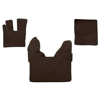Abbildung von F CORE FL25 BROWN Fußmattensatz Eco Leder vorne 3 braun