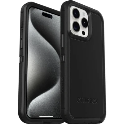 Abbildung von OtterBox Defender XT Hülle für iPhone 15 Plus / 14 mit MagSafe, stoßfest, ultra robust, schützende Hülle, 5x getestet nach Militärstandard, Schwarz, Keine Einzelhandelsverpackung