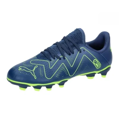 Abbildung von Puma Future PLAY FG/AG JR Unisex Fußballschuh Nocken für Kinder, Größe: 36, Persian blue/pro green Schuhe