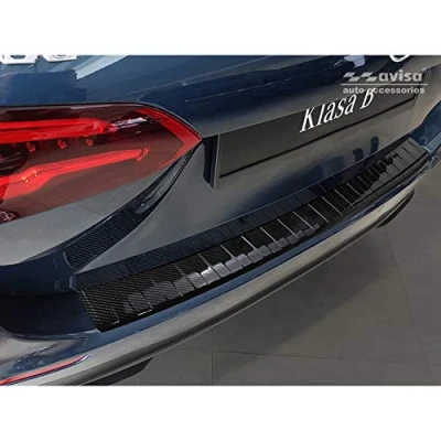 Abbildung von Avisa Echtes 3D Karbon Heckstoßstangenschutz kompatibel mit Mercedes B Klasse W247 2019