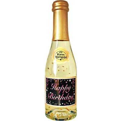 Abbildung von AV Andrea Verlag Pfeif auf&#039;s Alter neutral im Geschenke Set für Frauen zum Geburtstag mit Piccolo 22 Karat Blattgold Gold pink lila schwarz (Piccolo HB 56009)