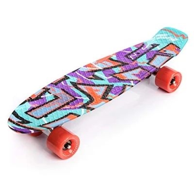 Abbildung von meteor Skateboard Kinder Mini Cruiser Kickboard mädchen Retro Jungen Board Vintage miniboard
