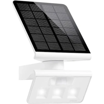 Abbildung von steinel Außen Wandleuchte &quot;XSOLAR&quot;, Leuchtmittel LED Board fest integriert, 140Bewegungsmelder,LiFe Akku,1,3W,netzunabhänig,WandSolarleuchte,Weiß