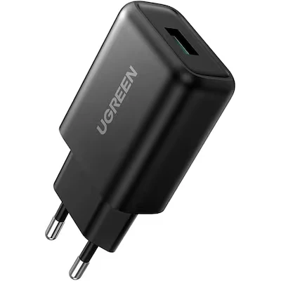 Abbildung von UGREEN Ladegerät USB A QC 3.0 18W Adapter schwarz