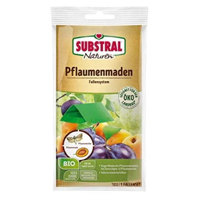 Abbildung von Substral Naturen Pflaumenmaden Falle zum Abfangen der Pflaumenwicklermännchen, Klebefalle mit Lockstoff, 1 Set