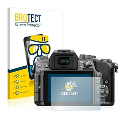 Abbildung von BROTECT Schutzglas für Panasonic Lumix DMC G7 Schutzfolie Panzer Folie Glas [Extrem Kratzfest 9H, Anti Fingerprint, Ultra Transparent]