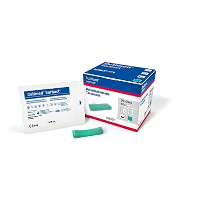 Abbildung von Cutimed Sorbact Tamponaden 2x50 cm