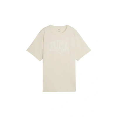 Abbildung von Puma CLASS Kurzes Relaxed Fit T Shirt Damen Mit Print Alpine Snow Größe: L
