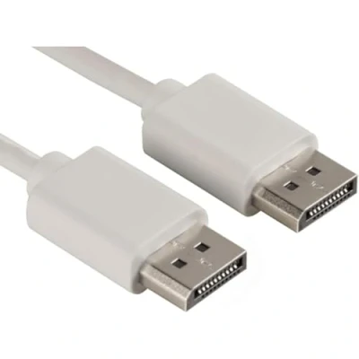 Abbildung von Hama DisplayPort Kabel (Korb, dp 1.2, dp, Kabel, Display Port, Ultra HD, 4K, 21.6 Gbit/s, 1,5 m) grau
