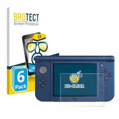 Abbildung von BROTECT (6 Stück Schutzfolie für Nintendo New 3DS XL (Unteres Display) Displayschutz Folie Ultra Klar