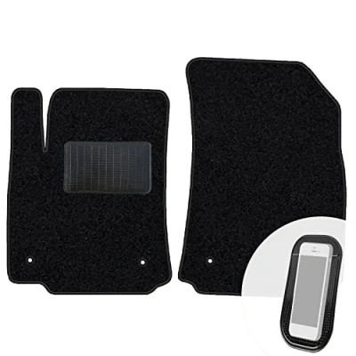 Abbildung von moto MOLTICO Vorne Fußmatten Auto Velours Autoteppiche Schwarz Automatten Set 2 teilig passend für Citroen C3 Aircross ab 2017