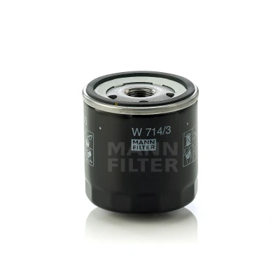 Abbildung von MANN FILTER W 714/3 Ölfilter 3/4 16 UNF mit einem Rücklaufsperrventil Anschraubfilter FIAT: Uno Schrägheck, 127 128 Familiare