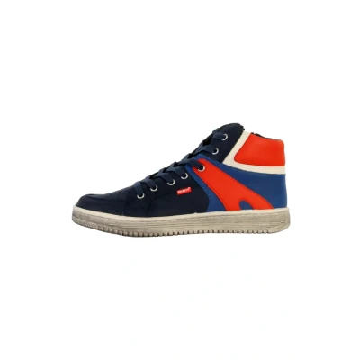 Abbildung von Kickers Lowell Lauflernschuh für Kinder, Größe: 25, Bleu rouge marine Schuhe