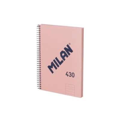 Abbildung von MILAN® Notizbuch A5, Hardcover, liniertes Papier (7 mm), 80 Blatt, 95 g/m², Kollektion 430, Rosa