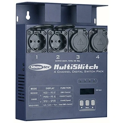 Abbildung von Showtec Multi Switch 4 Switchpack DMX nur Schaltfunktion