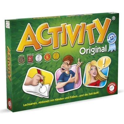 Abbildung von Piatnik 6028 Activity Original Spielklassiker für Partys und Spieleabende Pantomime, Zeichnen, Erklären sind gefragt 2.640 neue Begriffe Bis zu 16 Spieler möglich