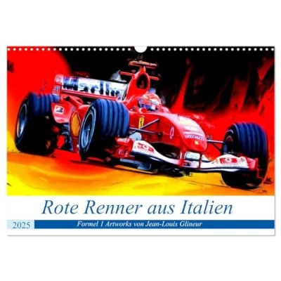 Abbildung von Rote Renner aus Italien (Wandkalender 2025 DIN A3 quer), CALVENDO Monatskalender