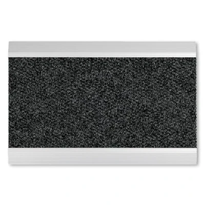 Abbildung von ASTRA Wetterfeste Alu Fußmatte Aluminiumkante 40x60cm grau Noppen rutschfeste Schmutzfangmatte sehr robust außen Fussmatte Türmatte Außenbereich