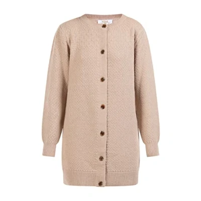 Abbildung von aleva Damen Strickjacke mit Knöpfen 15525102 AL04, Beige, XS/S